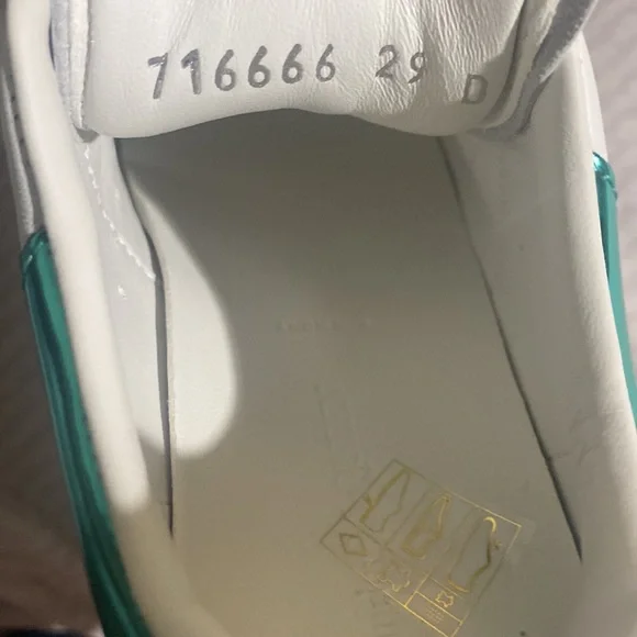 Alexander McQueen Kids Molly Sneakers White/Emerald Sneakers